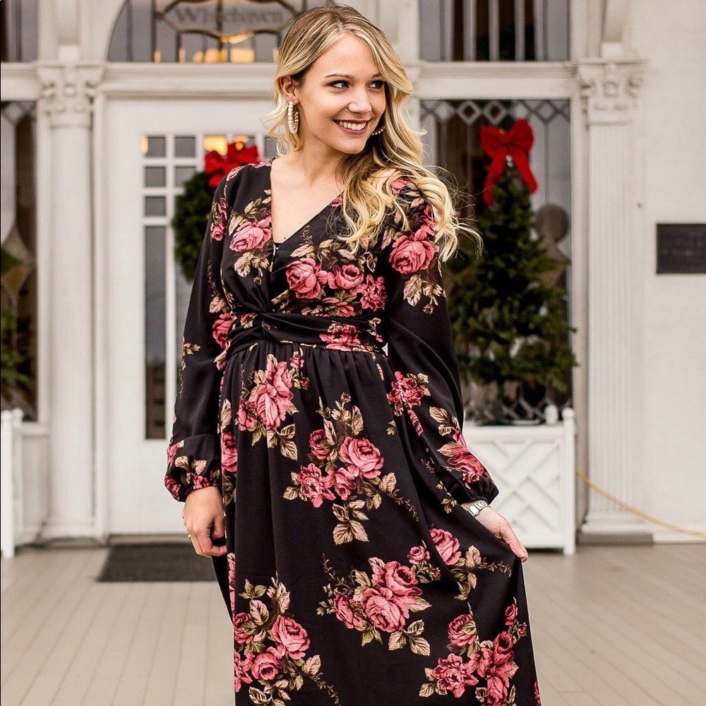 Dozen Roses Maxi Dress